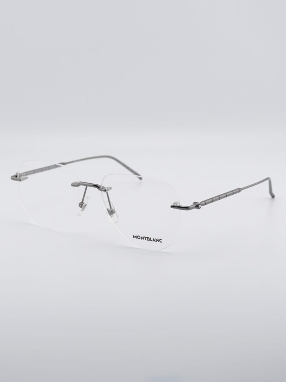 Montblanc MB0312O 003 Eyeglasses Grey 55mm Aviator Frame